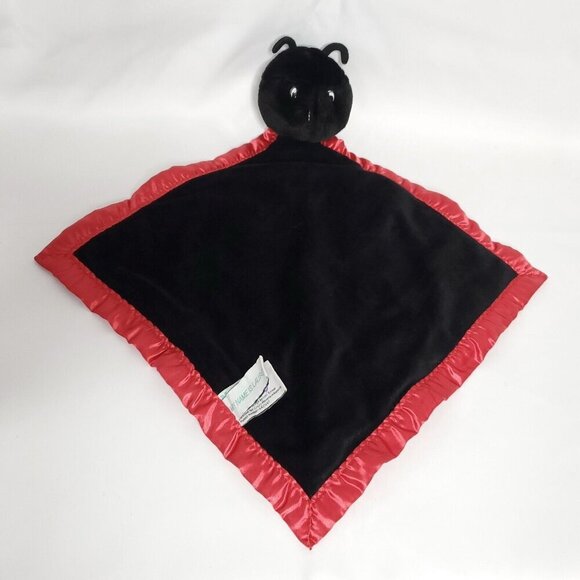 My Banky Security Blanket Lovey Ladybug Lauren Satin Trim Plush Crazy Mountain - Picture 4 of 7